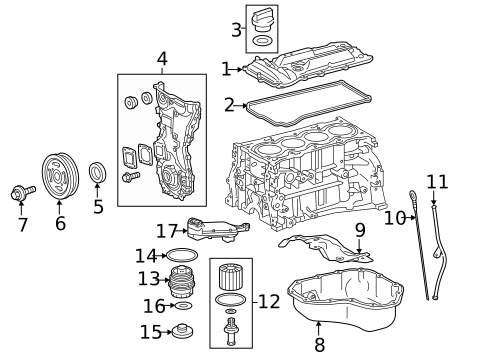Engine Parts for 2013 Toyota Camry #1