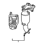 181505RDL00 - : Catalytic Converter for Honda Image