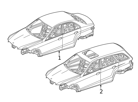 Body Shell for 2014 Mercedes-Benz E63 AMG S #0