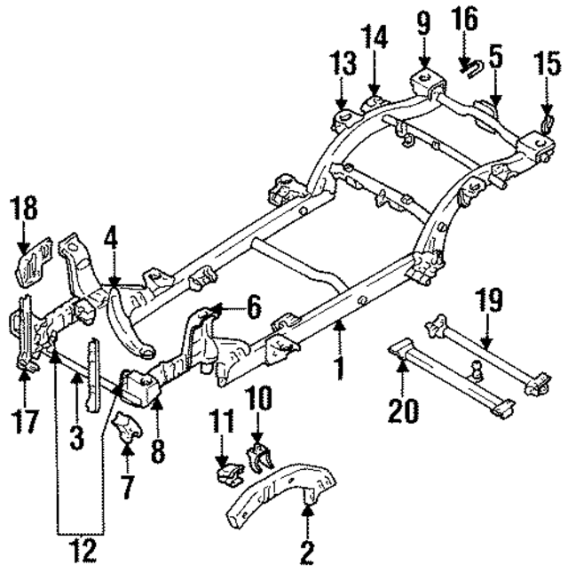91173468 - Body: Frame Assembly for GM Image