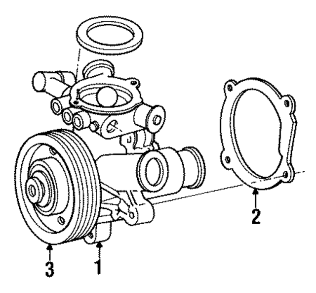 J5505980 - Belts &amp; Cooling: Engine Coolant Thermostat Gasket for Mopar Image