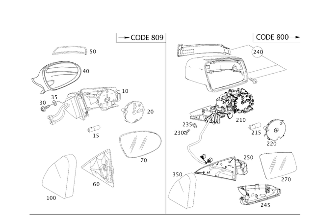 2168100276 - Front Doors: Frame for Mercedes-Benz: CL550, CL600, CL63 AMG, CL65 AMG Image image