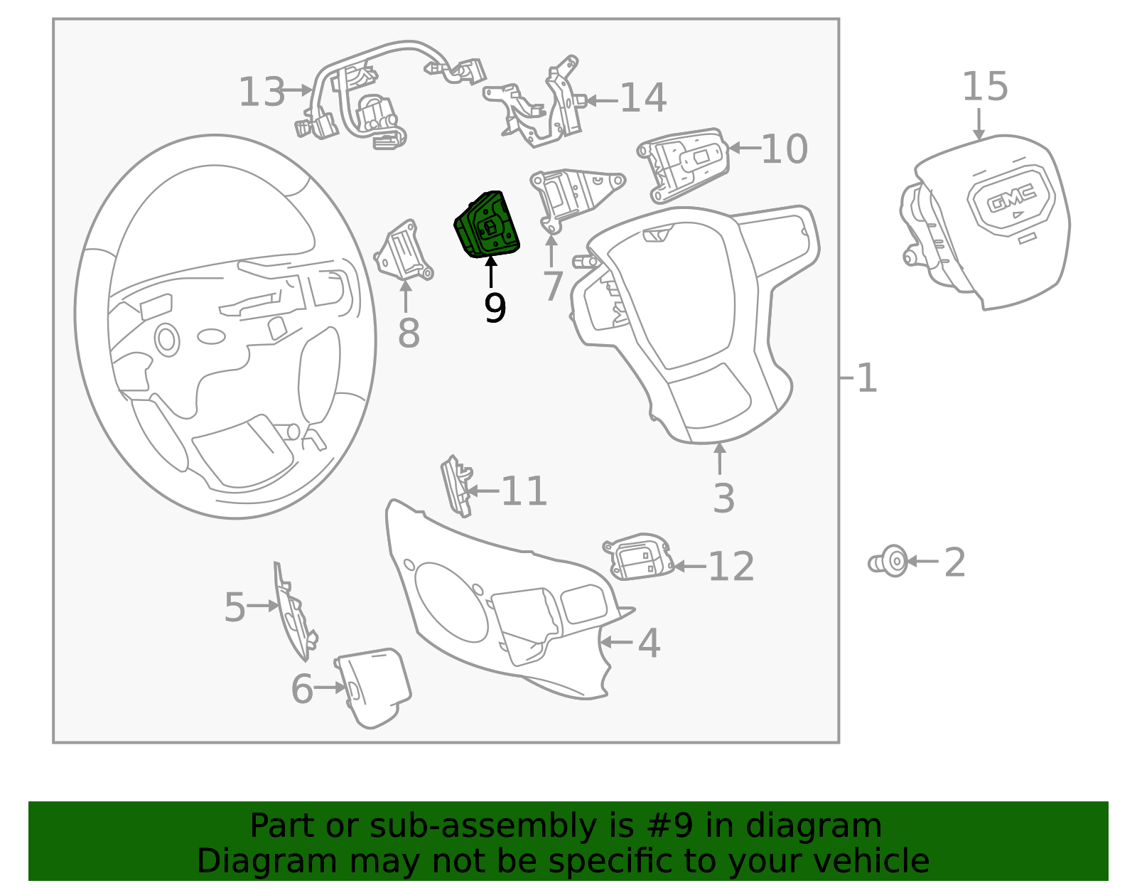 2023-2025 GM Adjuster Switch 86564543 GM