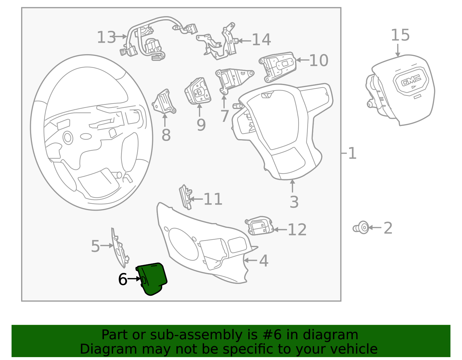 84732036 - Very Dark Atmosphere Steering Wheel Airbag Access Hole Cover ...