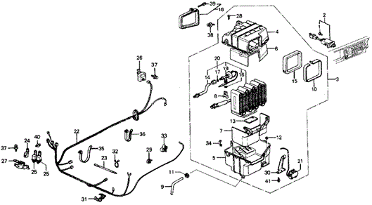 A/C Cooling Unit (Sanden) for 1984 Honda Wagovan #0