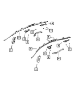 5057852AD - : Side Curtain Air Bag, Right for Mopar Image