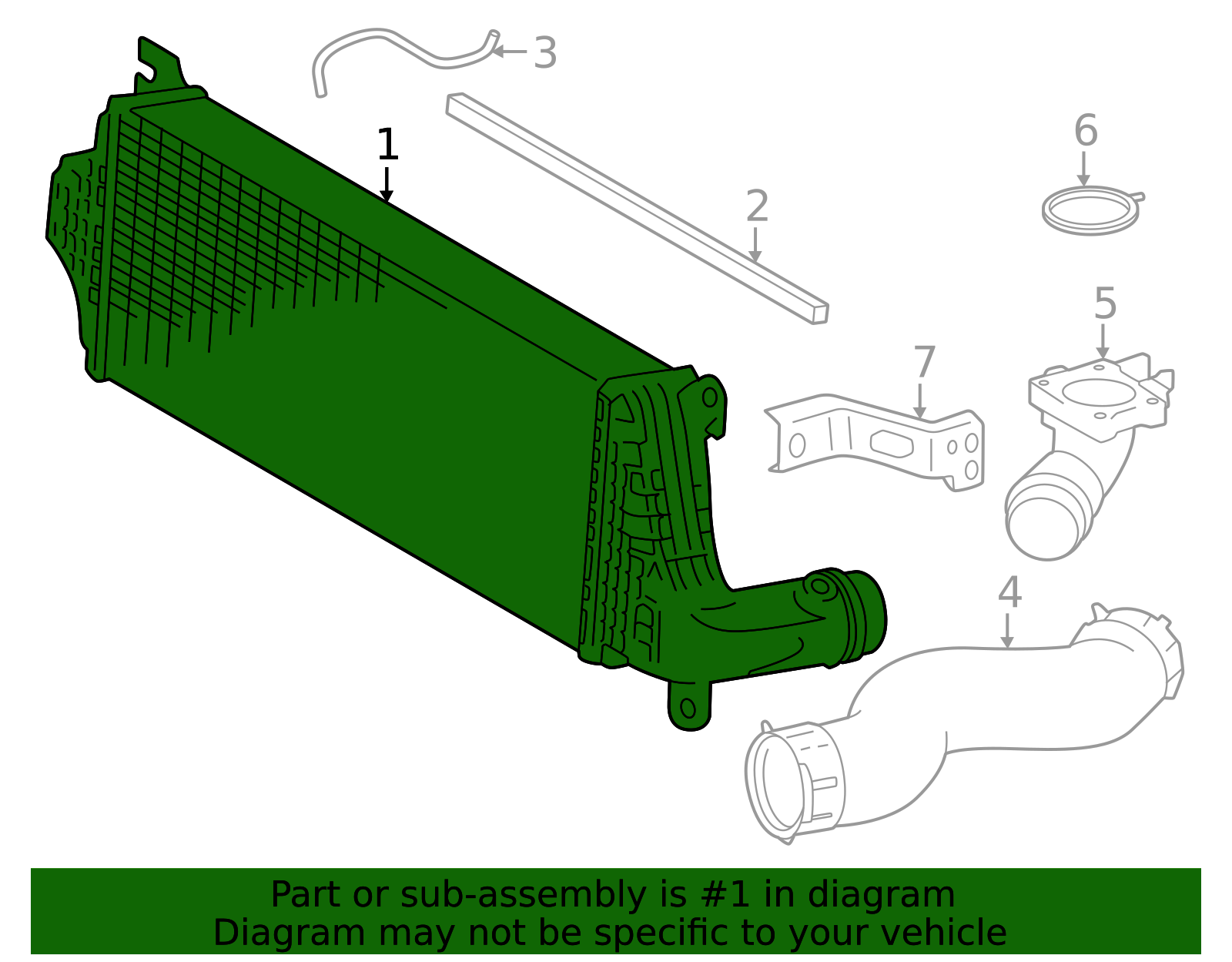 17940-25020 - Inter-Cooler 2024-2025 Toyota | Elmhurst Toyota Parts