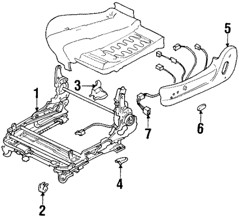 Tracks & Components for 1996 Subaru SVX #1