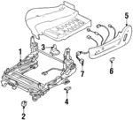 64200PA911 - Electrical: Track Assembly for Subaru: SVX Image