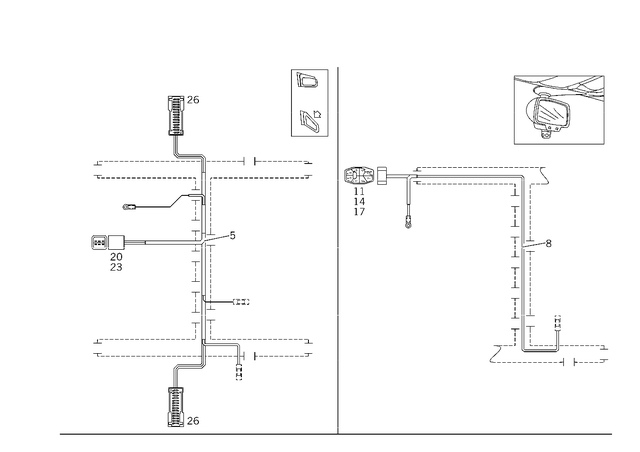 2105405808 - Electrical System: Wiring Harness for Mercedes-Benz Image image