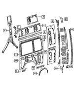 68008615AA - Body Sheet Metal Except Doors: Bracket for Mopar Image