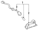 8127016240 - Electrical: License Lamp for Toyota: Paseo, Tercel Image