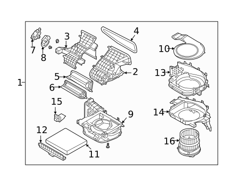 Blower Motor & Fan for 2022 Hyundai Santa Fe #0
