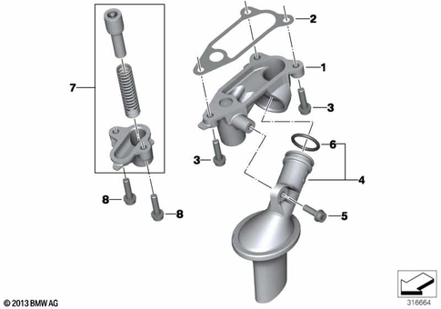 Oil Pump with Filter Screen and Drive for 2016 BMW-Motorrad S 1000 R #0