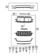 7JB40SZ0AC - Exterior Ornamentation: Grille Applique for Mopar Image