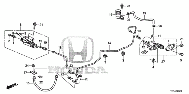 Clutch Master Cylinder (L4) for 2012 Honda Accord #0