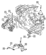 4670042AF - NVG Manual Transaxle 5 Speed: Transmission Shifter Plate for Dodge: Neon Image