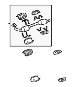 174100S100 - Exhaust: Front Pipe for Toyota: Sequoia, Tundra Image