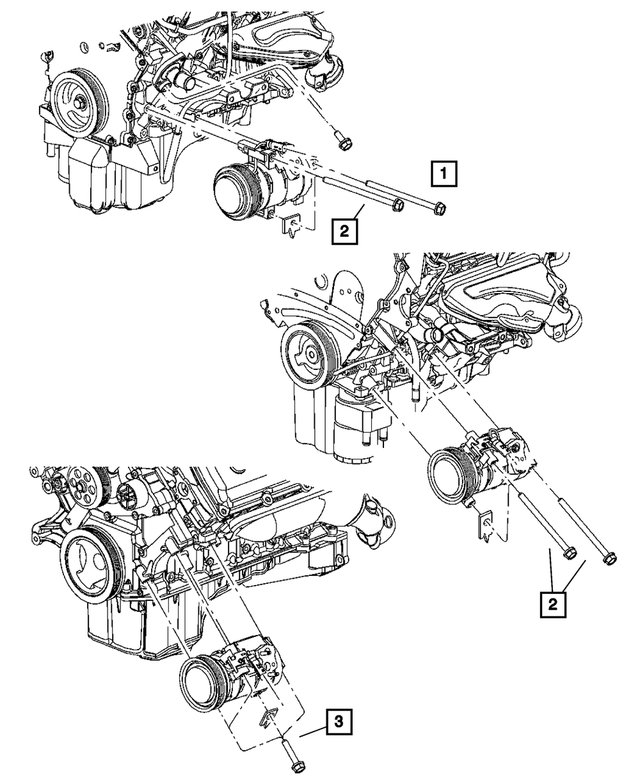 6101639 - Air Conditioning &amp; Heater: Hex Head Screw And Washer for Mopar Image