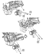 6101639 - Air Conditioning &amp; Heater: Hex Head Screw And Washer for Mopar Image