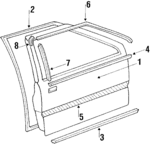 7600221130 - Body: Door Shell for Mitsubishi Image