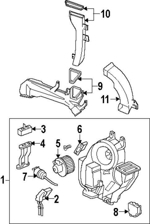 Evaporator & Heater Components for 1998 Oldsmobile Silhouette #1