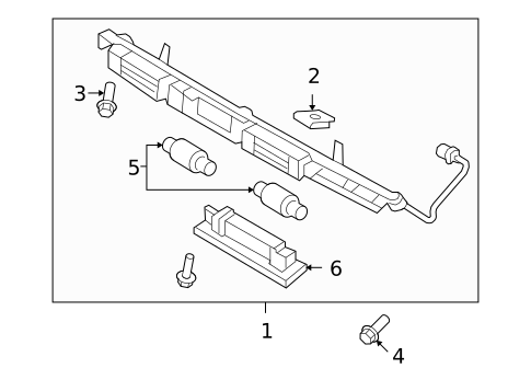 License Lamps for 2010 Hyundai Genesis #0