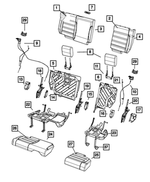 5MH60DX9AB - : Rear Seat Back Cover for Mopar Image