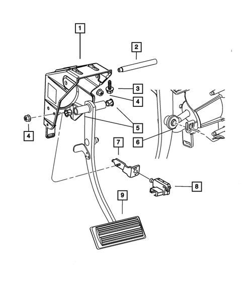 Brake Pedals for 2006 Chrysler Town & Country #0