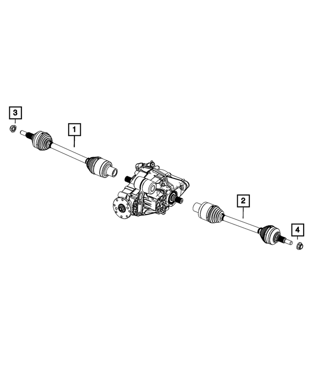 « 68416814AA – Differential and Drive Line : Essieu Arrière Arbre, Côté Droit pour Mopar Image »