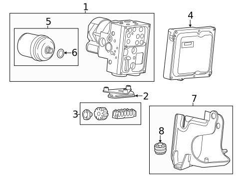 ABS Components for 2016 Cadillac ELR #0