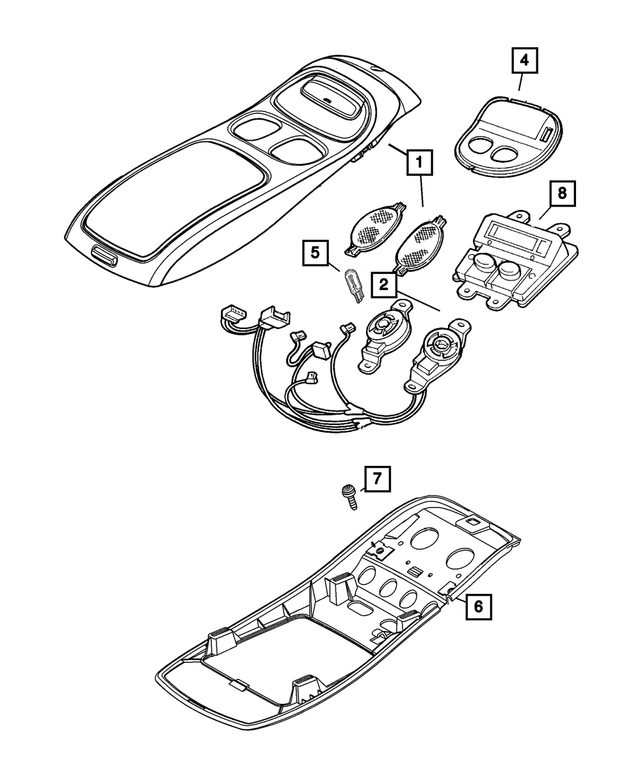 56049578AB - Electrical: Compass Temperature Module for Mopar Image image