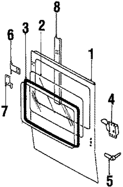 Front Door for 1985 Jeep CJ7 #1