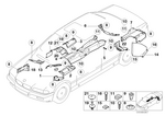 51488160486 - Vehicle Trim: Heat Shield, Engine Mount, Right for BMW Image