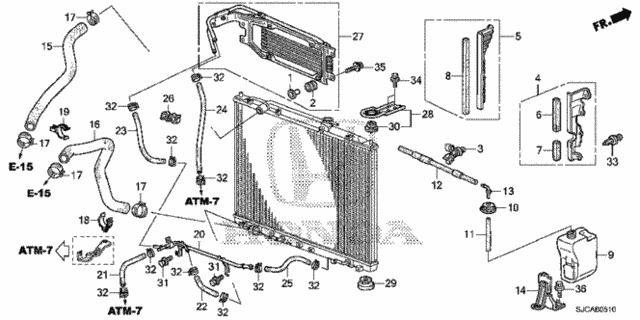 Radiator Hose for 2014 Honda Ridgeline #0
