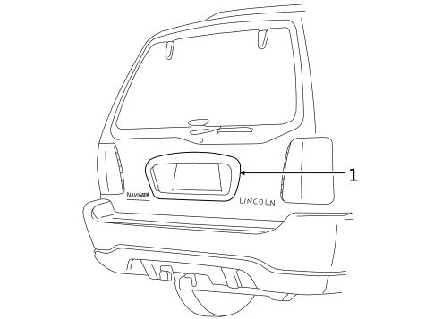 License Lamps for 2003 Lincoln Aviator #0