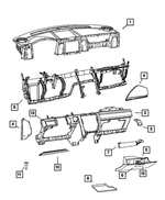 55117145AA - Interior Trim: Module Bracket for Mopar Image