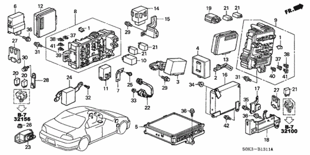 Control Unit (Cabin Room) (Type-S) for 2003 Acura TL #0