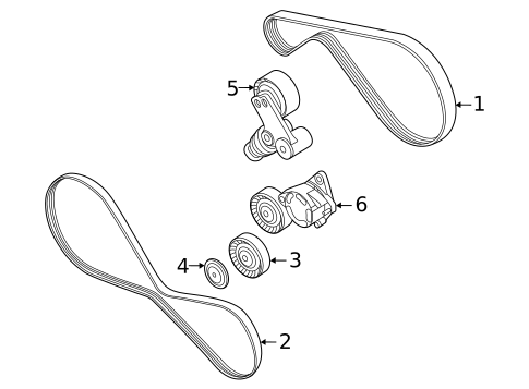 Belts & Pulleys for 2022 Audi SQ7 #0
