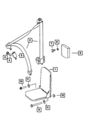 1HF671F7AA - Interior Trim: Front Seat Complete for Mopar Image