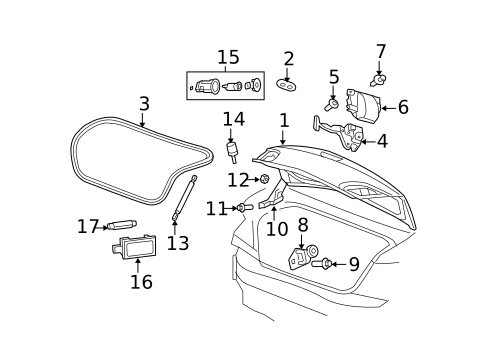 Lid & Components for 2008 Dodge Avenger #0