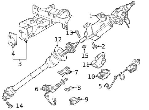 Steering Column Assembly for 2014 Chevrolet Corvette #0