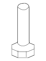 94855541 - Body: Bumper Cover Bolt for Pontiac: Vibe Image