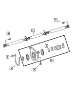 68056147AA - Propeller Shafts and U-Joints: Drive Shaft for Dodge: Sprinter 2500, Sprinter 3500 Image