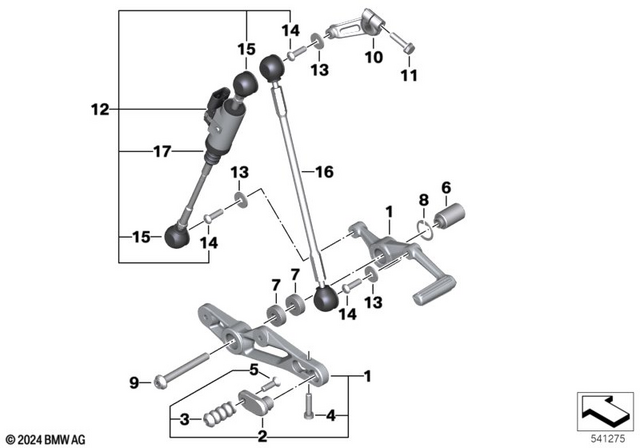 23411541467 - : Shift Lever for BMW-Motorrad Image