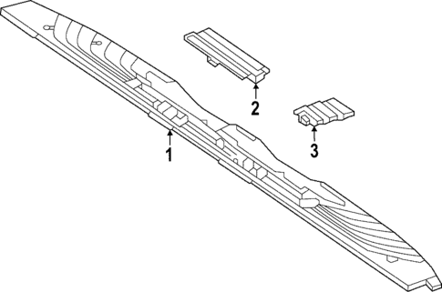 Exterior Trim - Rear Body for 2021 Mercedes-Benz Sprinter 1500 #0