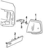 5977861 - Electrical: Side Marker Lamp for Oldsmobile: Cutlass Ciera, Cutlass Cruiser Image