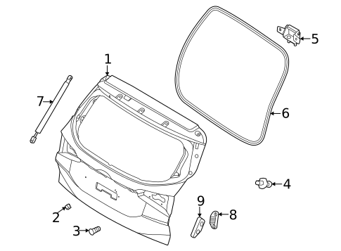 Gate & Hardware for 2023 Kia Seltos #0