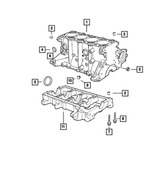 5114480AE - 2.4L Gas; Engine: Short Block Engine for Mopar Image