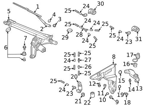 Wipers for 2022 Audi A6 Quattro #0